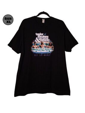 Taylor Hawkins & The Coattail Riders: Get The Money USED Shirt (XL, Black, 2019)